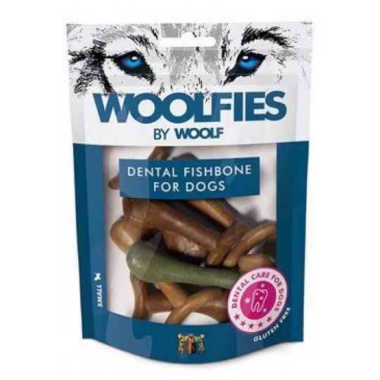 Pamlsok Woolfies Dental Fishbone S 200g