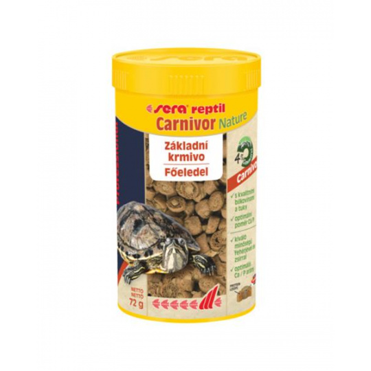 Sera Reptil Professional Carnivor Nature krmivo pre mäsožravé plazy a vodné korytnačky 250 ml