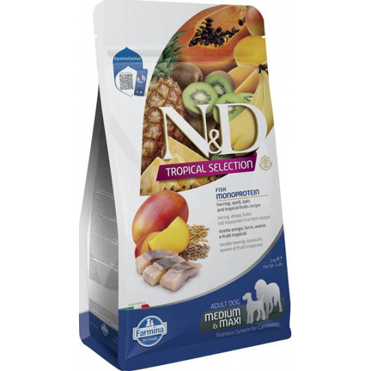 Farmina N&D dog TROPICAL SELECTION (AG) adult med/max, herring 2 kg Farmina N&D dog TROPICAL SELECTION (AG) adult med/max, herring 2 kg