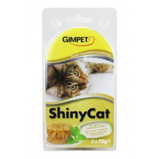 Gimpet ShinyCat konz. tuniak&krevety&maltóza 2x70g Gimpet ShinyCat konz. tuniak&krevety&maltóza 2x70g