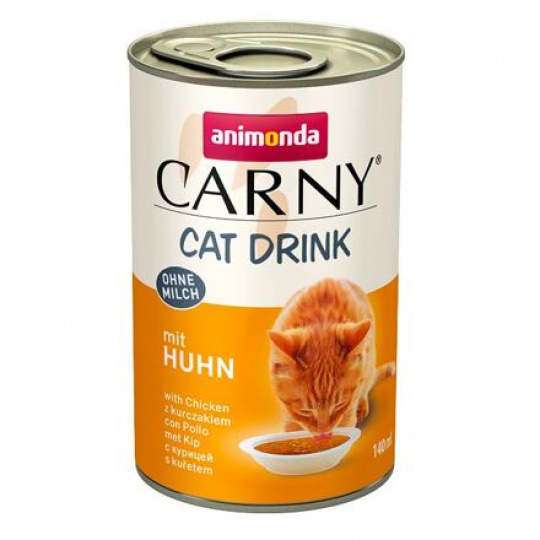Carny Cat Drink nápoj pre mačky s kuracím mäsom 140 ml Carny Cat Drink nápoj pre mačky s kuracím mäsom 140 ml