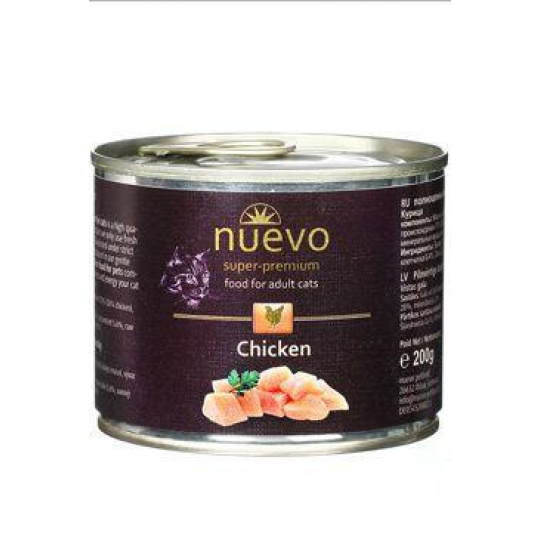 Nuevo mačka adult Kuracie konz. 200g Nuevo mačka adult Kuracie konz. 200g