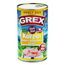 GRAND Dog konz. Grex Adult kuracie 1280g