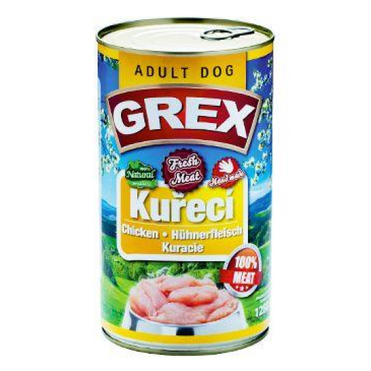 GRAND Dog konz. Grex Adult kuracie 1280g GRAND Dog konz. Grex Adult kuracie 1280g