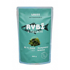 Louie Dog kapsa Rybie s riasami 300g Louie Dog kapsa Rybie s riasami 300g