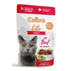 Calibra Cat Life kapsička Adult Beef in gravy 85g Calibra Cat Life kapsička Adult Beef in gravy 85g