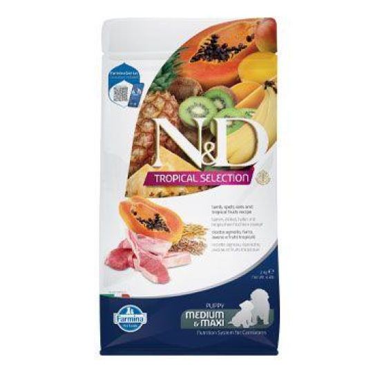 Farmina N&D dog TROPICAL SELECTION (AG) puppy medium & maxi, jahňacie 2 kg