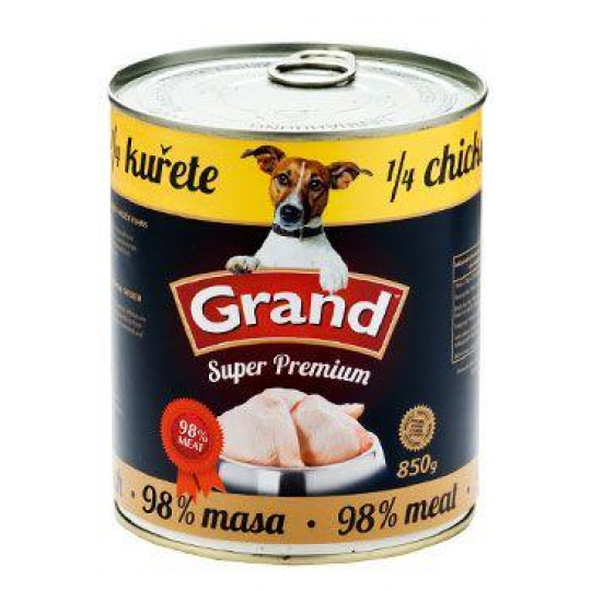 GRAND Dog konz. SuperPremium 1/4 kura 850g