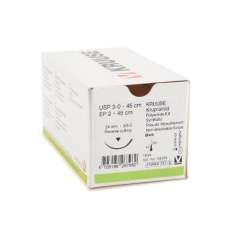 Krupramid EP 2 USP 3-0 45cm 3/8 jehla 24mm RC 18ks Krupramid EP 2 USP 3-0 45cm 3/8 jehla 24mm RC 18ks