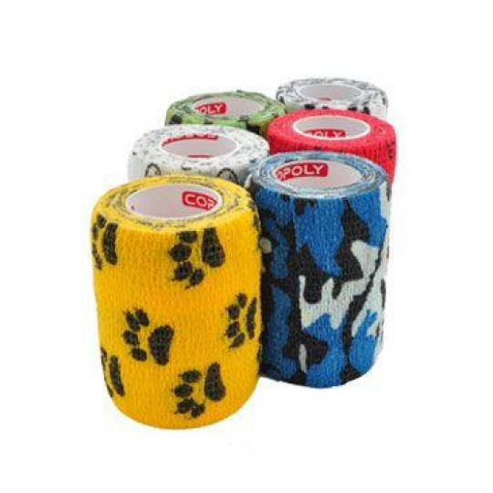 Elastická bandáž. CoPoly 7,5cm x 4,5m MIX POTLAČ 12ks
