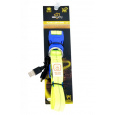 Obojok DUVO+ LED Svietiaci dog neónovo žltý nylon 40-55cm/ 2,5 cm