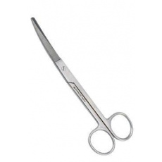 Nožnice chir. Cooper zahnuté HT 160mm Kruuse