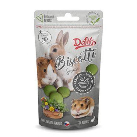 Dafiko piškoty pro hlodavce bylinky 25g Dafiko piškoty pro hlodavce bylinky 25g