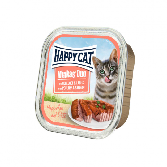 Happy Cat Vanicka - Minkas Duo - Hydina & Losos 100 g Happy Cat Vanicka - Minkas Duo - Hydina & Losos 100 g
