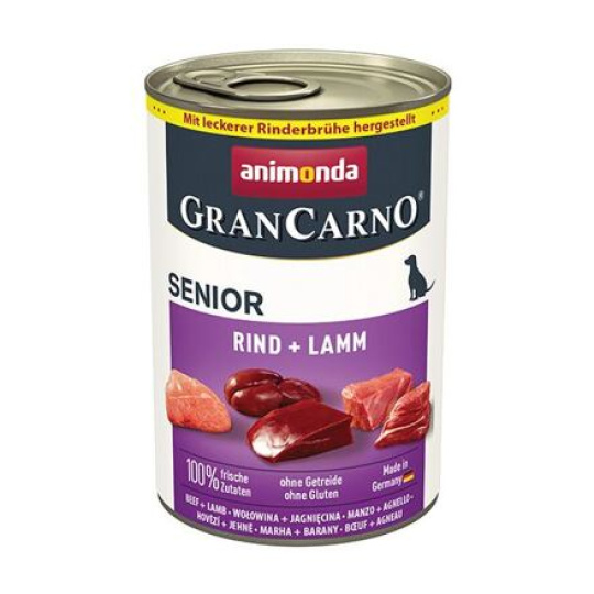GRANCARNO Senior - hovězí, jehněčí 400g