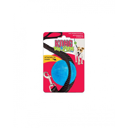 Hračka Kong Dog TagALong Lopta na vodítko, guma termoplastická, M Hračka Kong Dog TagALong Lopta na vodítko, guma termoplastická, M