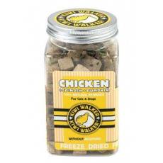 Pochúťka mrazom sušené kurča, špenát, tekvica 100g Kiwi Pochúťka mrazom sušené kurča, špenát, tekvica 100g Kiwi