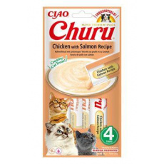 Churu Cat Chicken s lososom Recept 4x14g