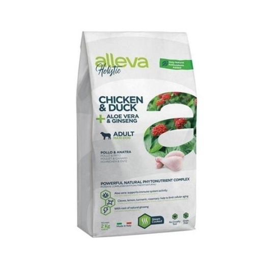 Alleva HOLISTIC dog adult maxi kuracie & kačacie 2 kg