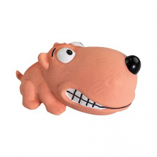 Mini psík BigHead 9 cm, so zvukom, latex, HipHop Dog