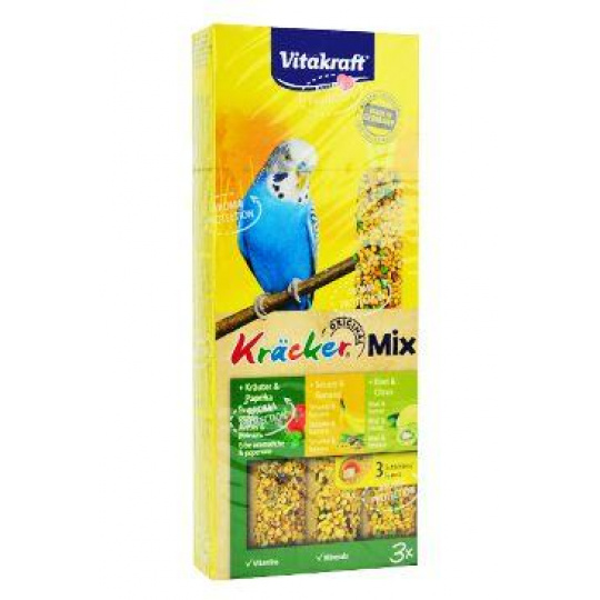 Vitakraft Bird Kräcker Andulka bylinka/sezam/kiwi tyčinka 3ks