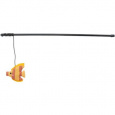 Hrací prút s rybkou, s catnipom, 46 cm, plast/plyš