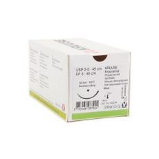 Krupramid EP 3 USP 2-0 45cm 3/8 jehla 30mm RC 18ks Krupramid EP 3 USP 2-0 45cm 3/8 jehla 30mm RC 18ks
