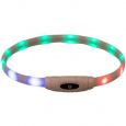 Flash USB svietiaci obojok, XS-XL: 65 cm / 16 mm, multi-color