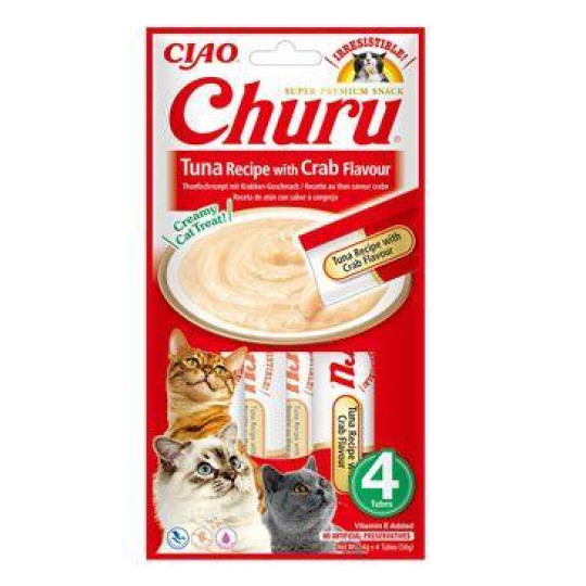 Churu Cat Tuna Recipe with Crab Flavour 4x14g