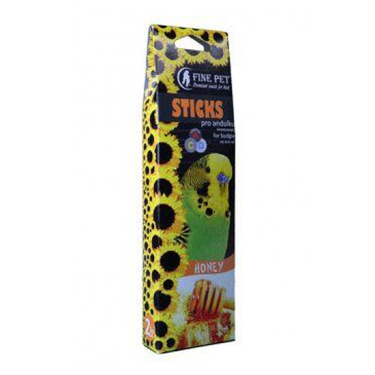 FINE PET Tyčinka Andulka Medová 2ks/110g