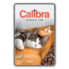 Calibra Cat kapsička Premium Adult Duck & Chicken 100g