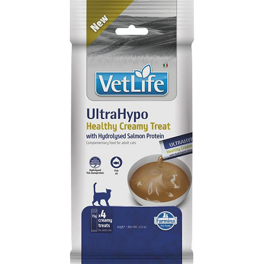 Pamlsok Farmina Creamy Vet Life Cat Ultrahypo with Hydrolysed Salmon Protein 60 g Pamlsok Farmina Creamy Vet Life Cat Ultrahypo with Hydrolysed Salmon Protein 60 g