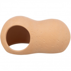 Keramický domček "burák" pre myš, škrečka, 2 otvory, 21 x 10 x 11 cm, terakota