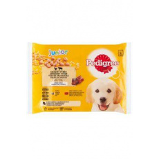 Pedigree kapsička Junior kuracie/hovädzie, ryža v želé 4x100g Pedigree kapsička Junior kuracie/hovädzie, ryža v želé 4x100g