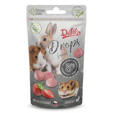 Dafiko drops pre hlodavce jahoda 75g