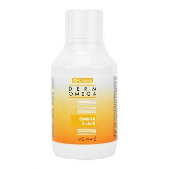 Diafarm Omega 3+6 na srst pes a kočka dávkovač 250ml