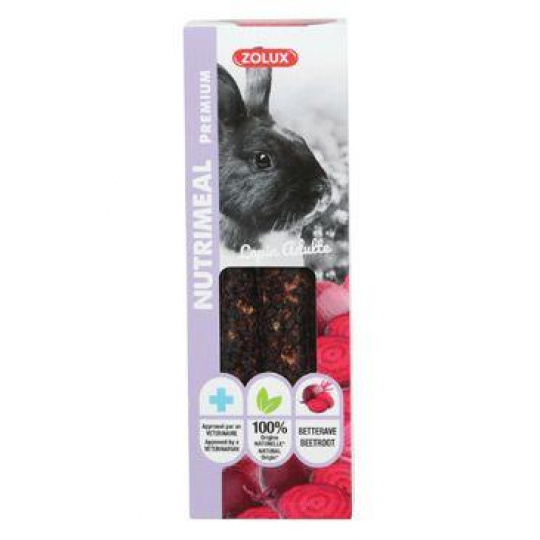 Pochúťka NUTRIMEAL STICK králik č.repa 115g Zolux