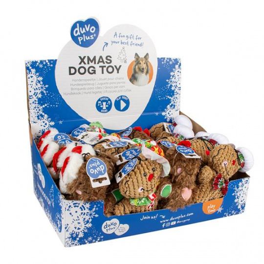 Hračka DUVO+ Vianočný plyšový perník chlapec, pískajúci, mix farieb Hračka DUVO+ Vianočný plyšový perník chlapec, pískajúci, mix farieb