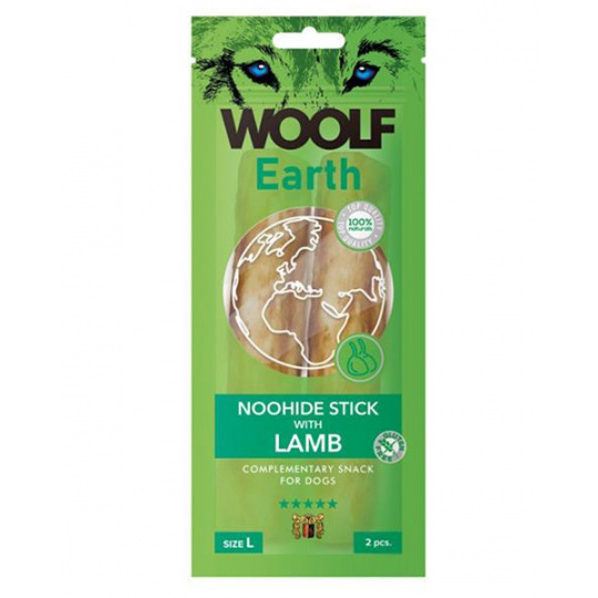 Pamlsok Woolf Dog Earth NOOHIDE L Sticks with Lamb 85 g Pamlsok Woolf Dog Earth NOOHIDE L Sticks with Lamb 85 g