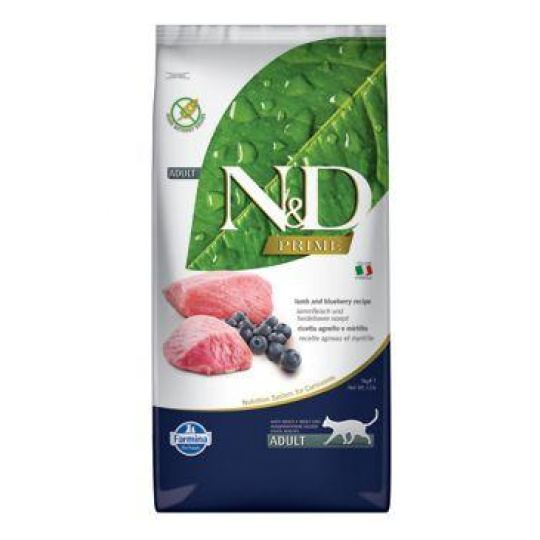 N&D PRIME CAT Adult Lamb & Blueberry 10kg