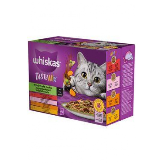 Whiskas kapsička Tasty Mix Chef's Choice v šťave 12x85g Whiskas kapsička Tasty Mix Chef's Choice v šťave 12x85g