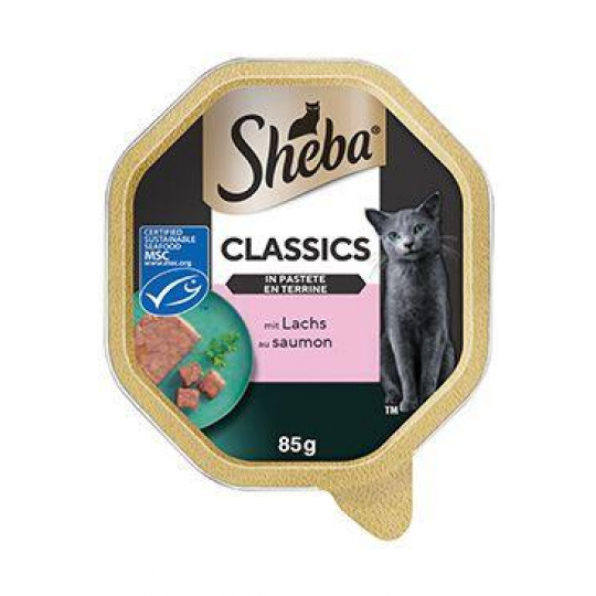 Sheba vanička Classics s lososom 85g