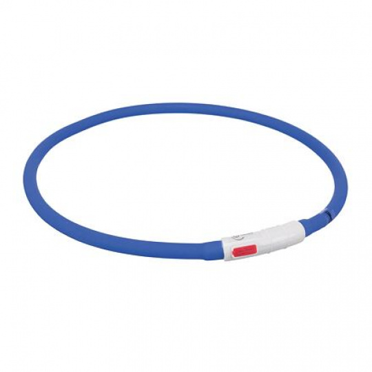 Flash USB svietiaci obojok XS-XL 70 cm / 10 mm, kráľovská modrá
