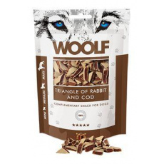 WOOLF pochoutka rabbit and Cod Triangle 100g