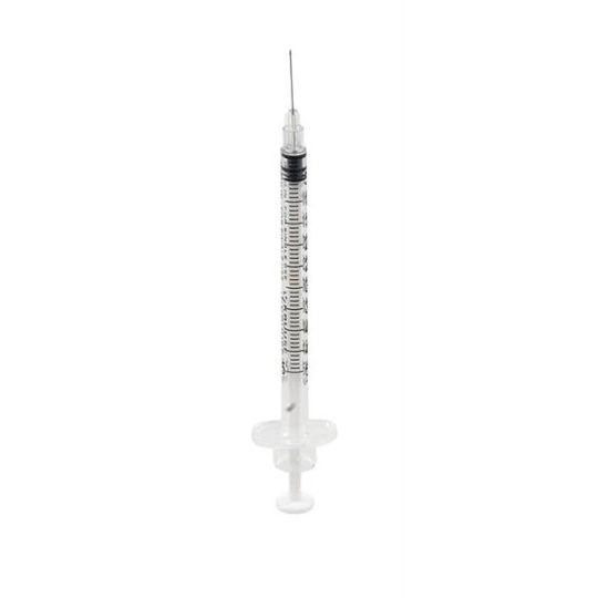 Striekačka KRUUSE U50 inzulínová 3-dielna, 0,5 ml s ihlou 29 G x 1/2