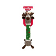 Hračka Kong Dog Holiday Shaker Luvs Reindeer s pískatkom, polyester, M