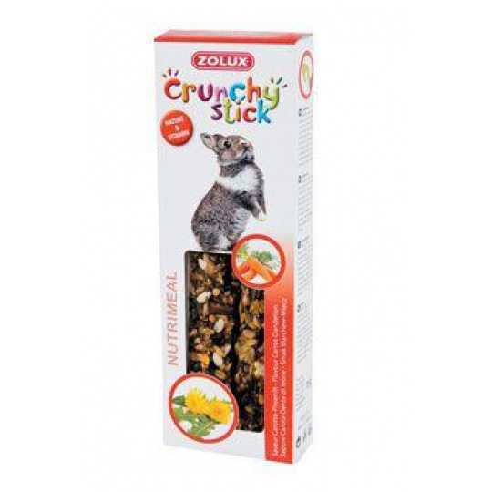 Pochúťka CRUNCHY STICK králik mrkva/púpava Zolux