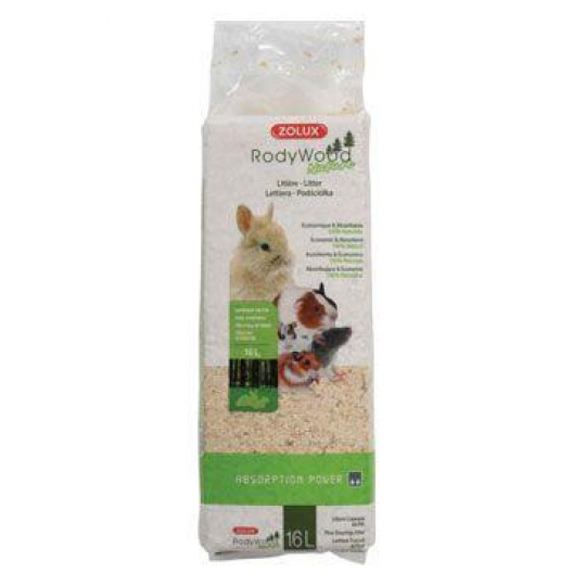 Podstielka RodyWood Nature 16l Zolux Podstielka RodyWood Nature 16l Zolux