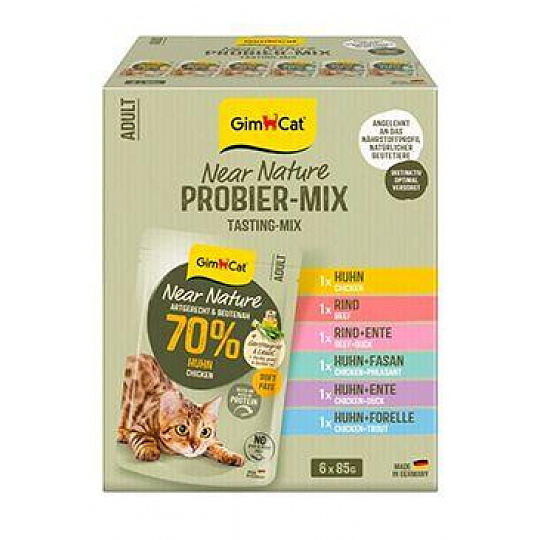 GimCat Near Nature kapsa mix 6x85g GimCat Near Nature kapsa mix 6x85g