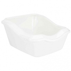 WC s okrajom, zvýšená zadná časť 45x21(29)x54cm, - biela